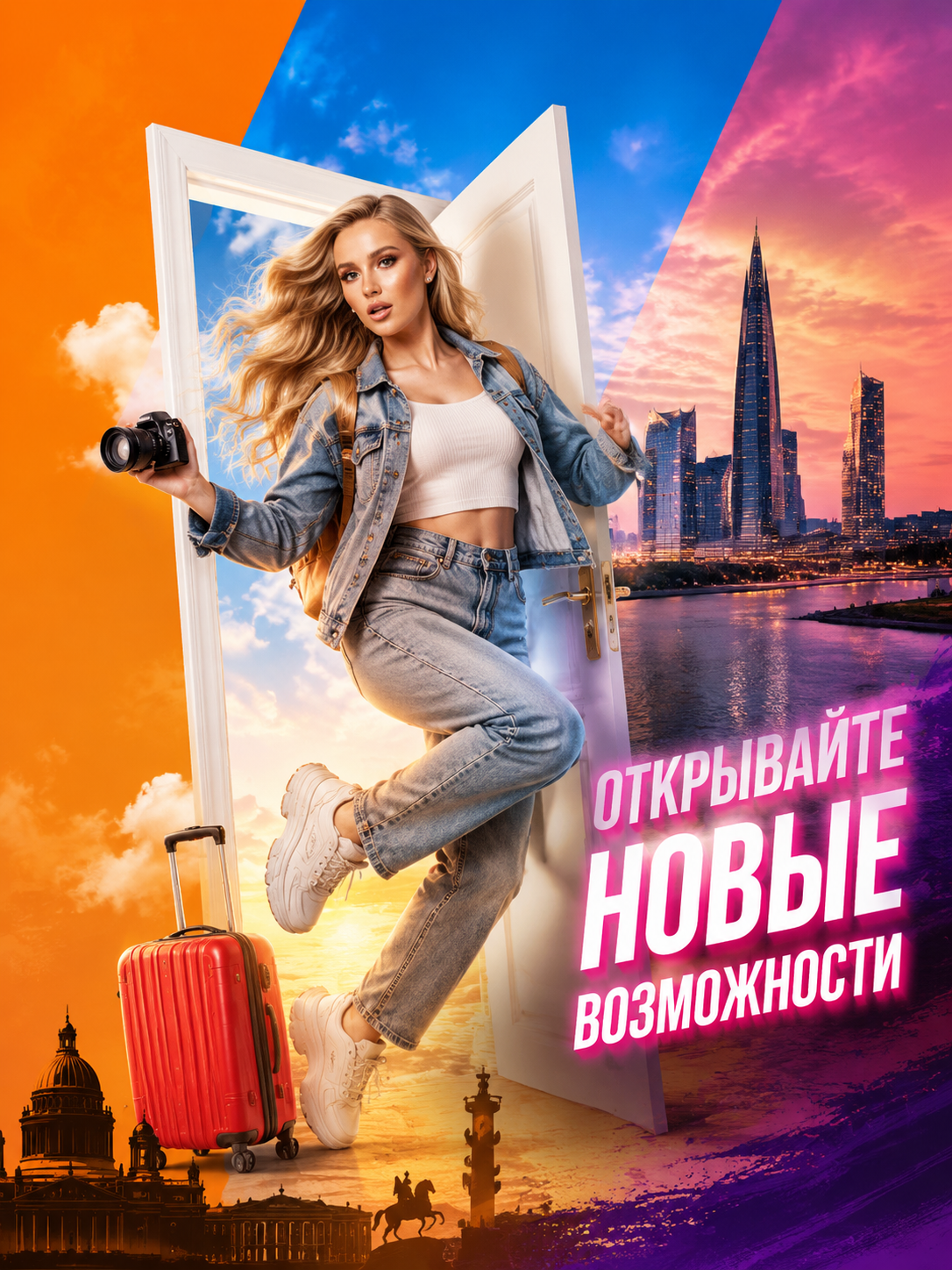 Туристический постер «Открытые горизонты»