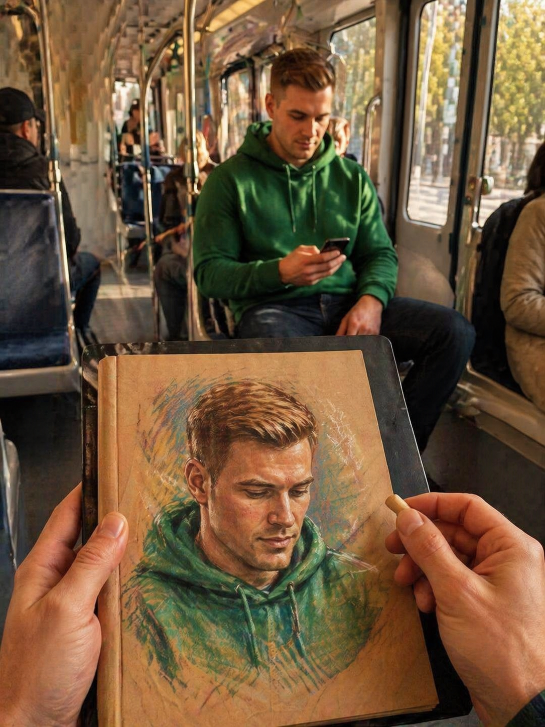 Эскиз в трамвае