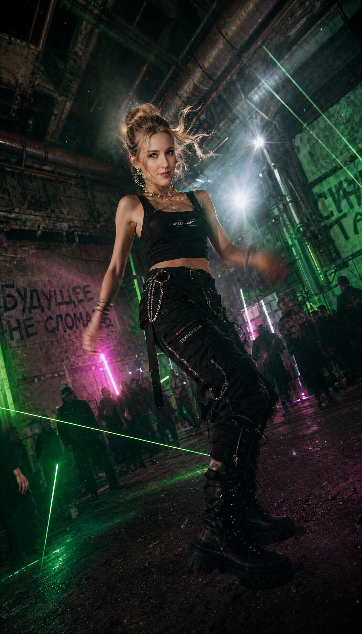 Заводской лазерный rave