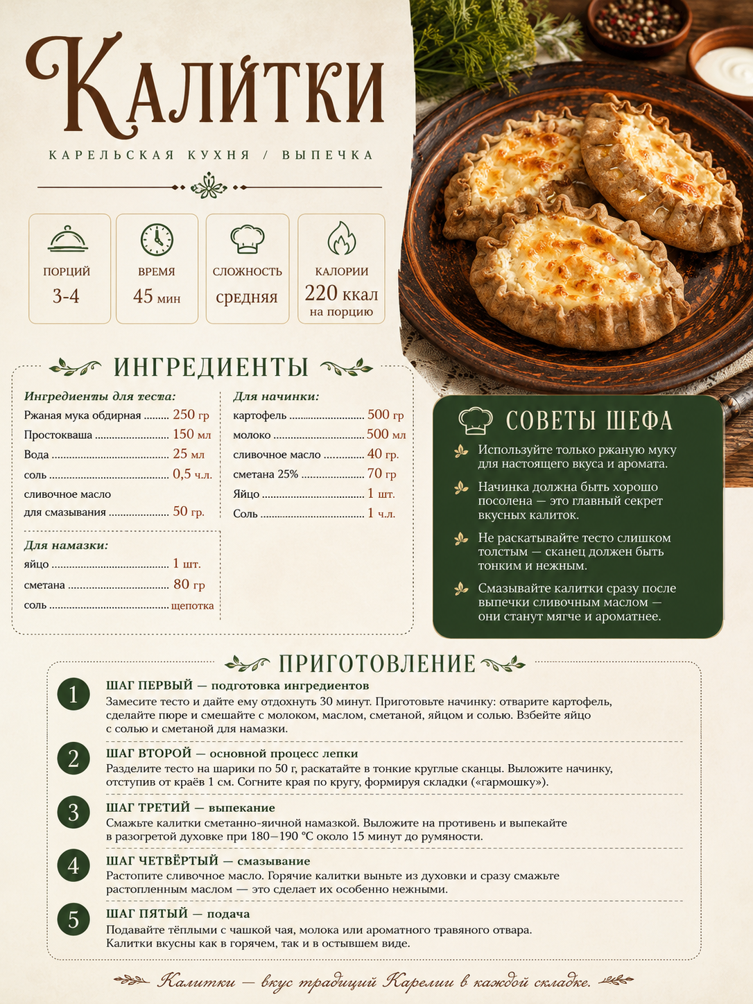 Рецепт блюда