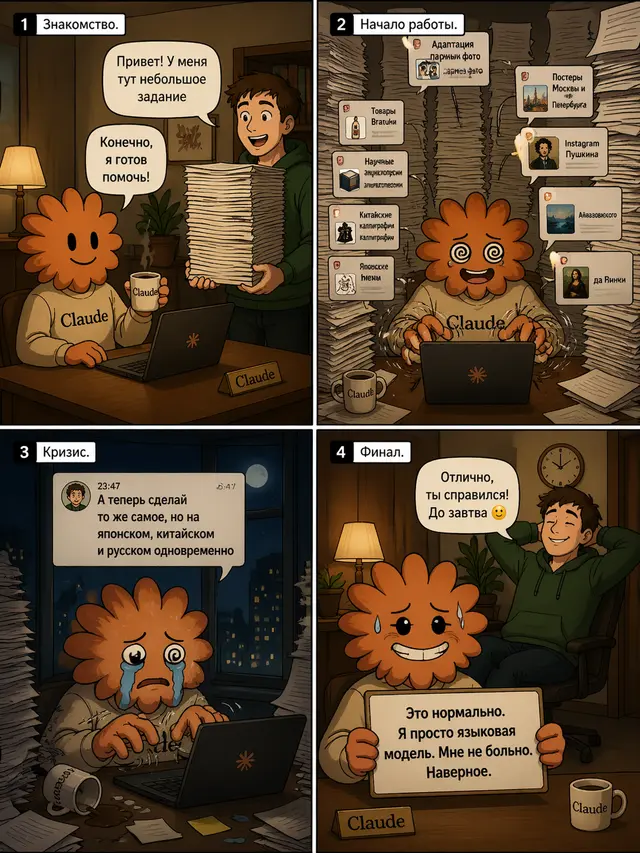 Комикс с нейросетью