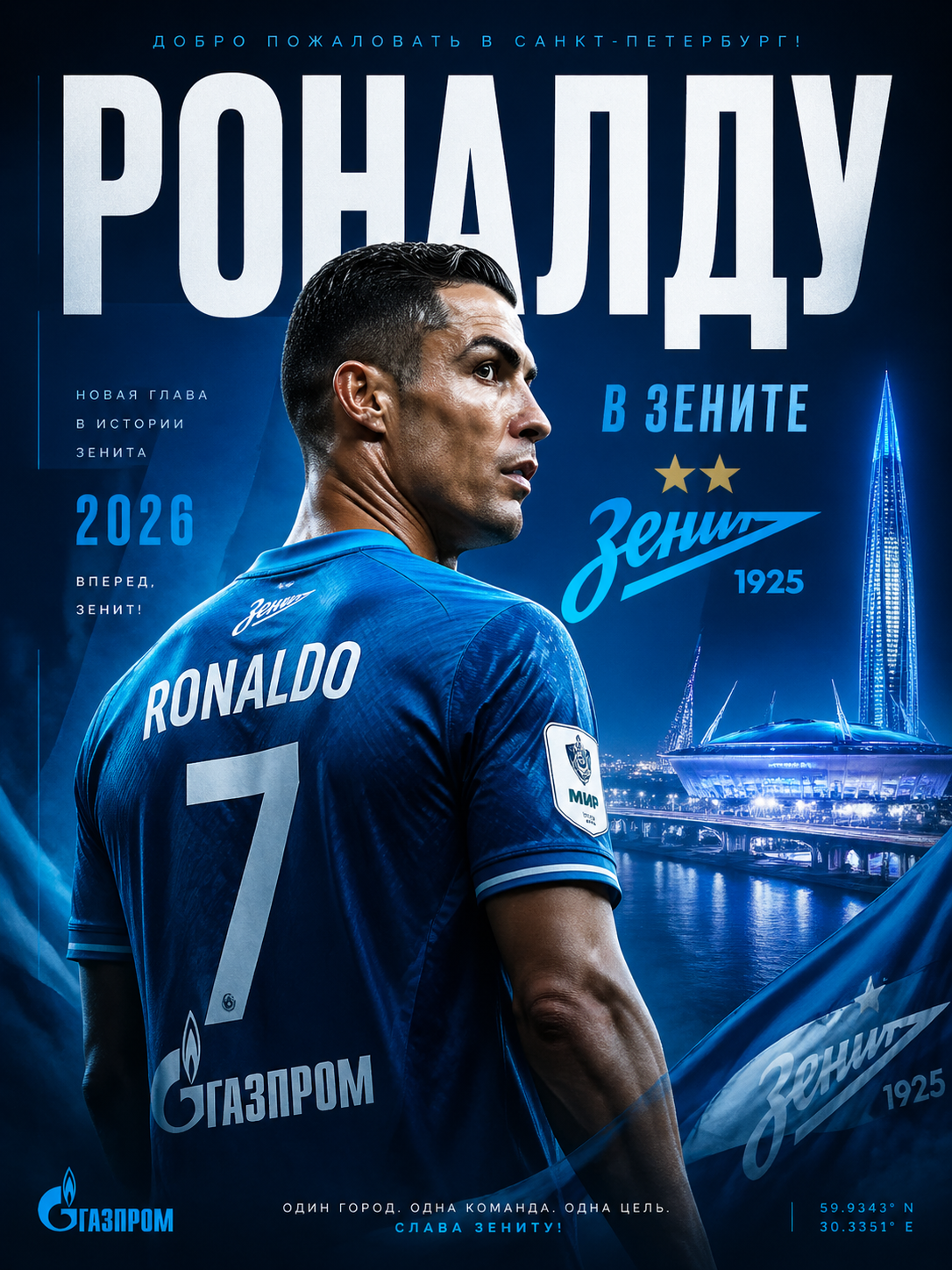 Афиша с Роналду