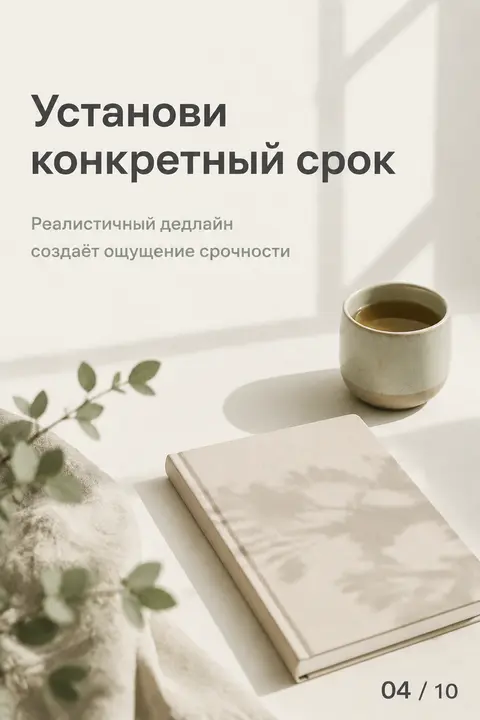 Карусель для соц. сетей "Как перехитрить прокрастинацию" (4)