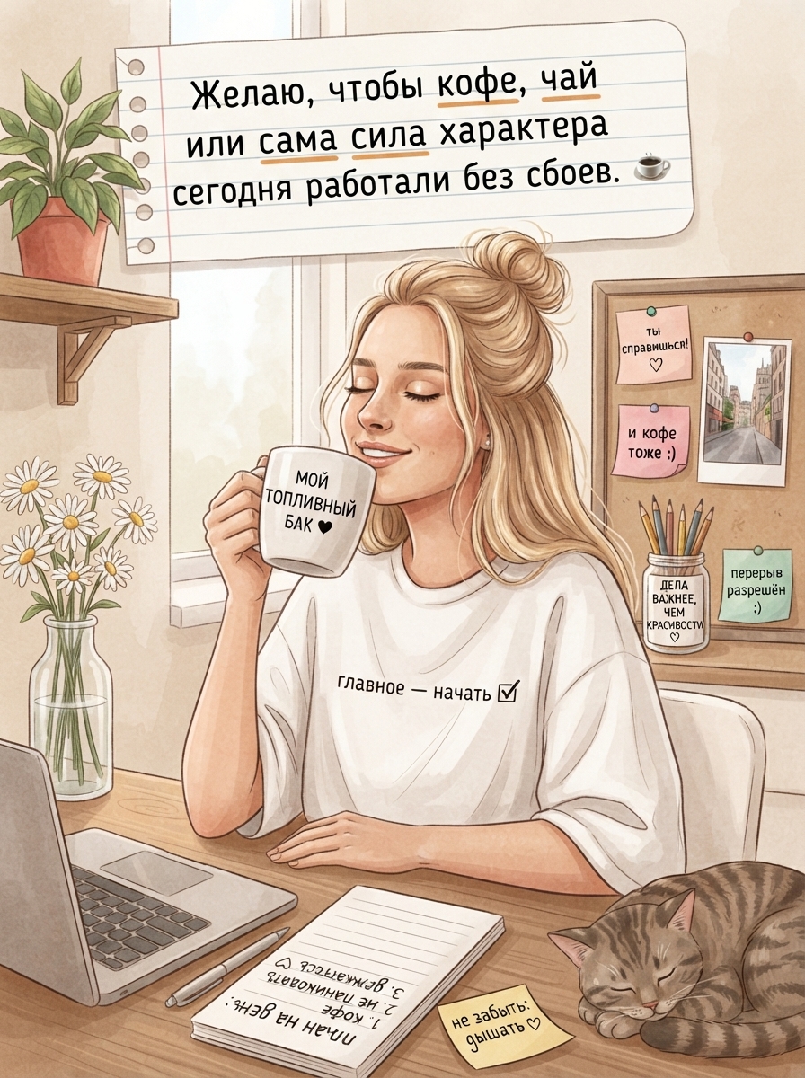 2д рисунок-пожелание доброго утра