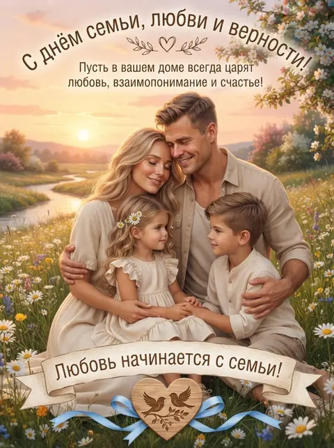 Семейный портрет с надписями