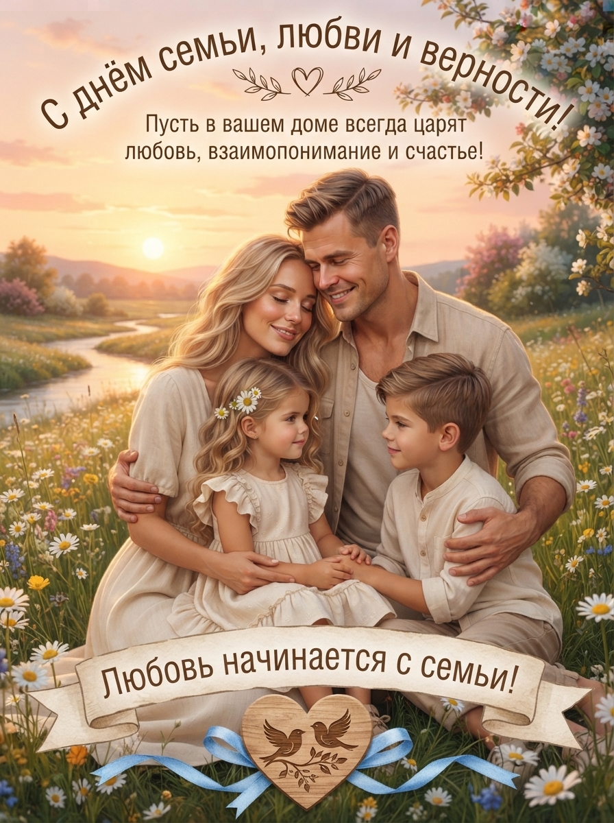 Семейный портрет с надписями