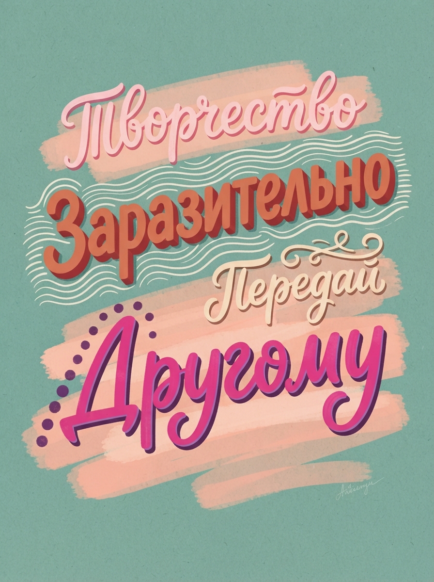 Типографический постер