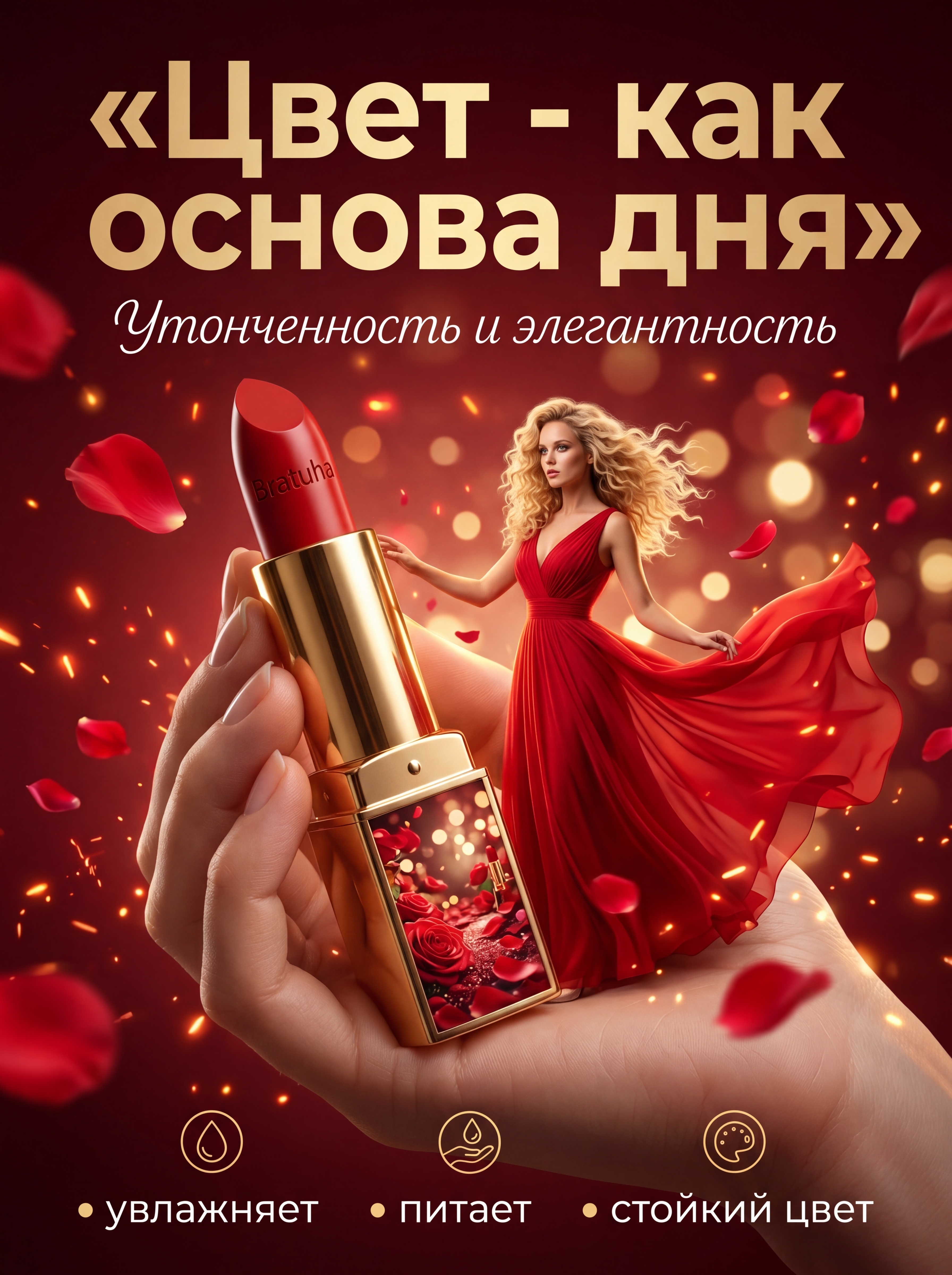 Рекламный постер помады