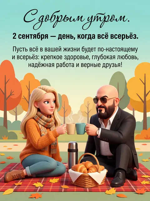 Парная открытка в стиле Pixar