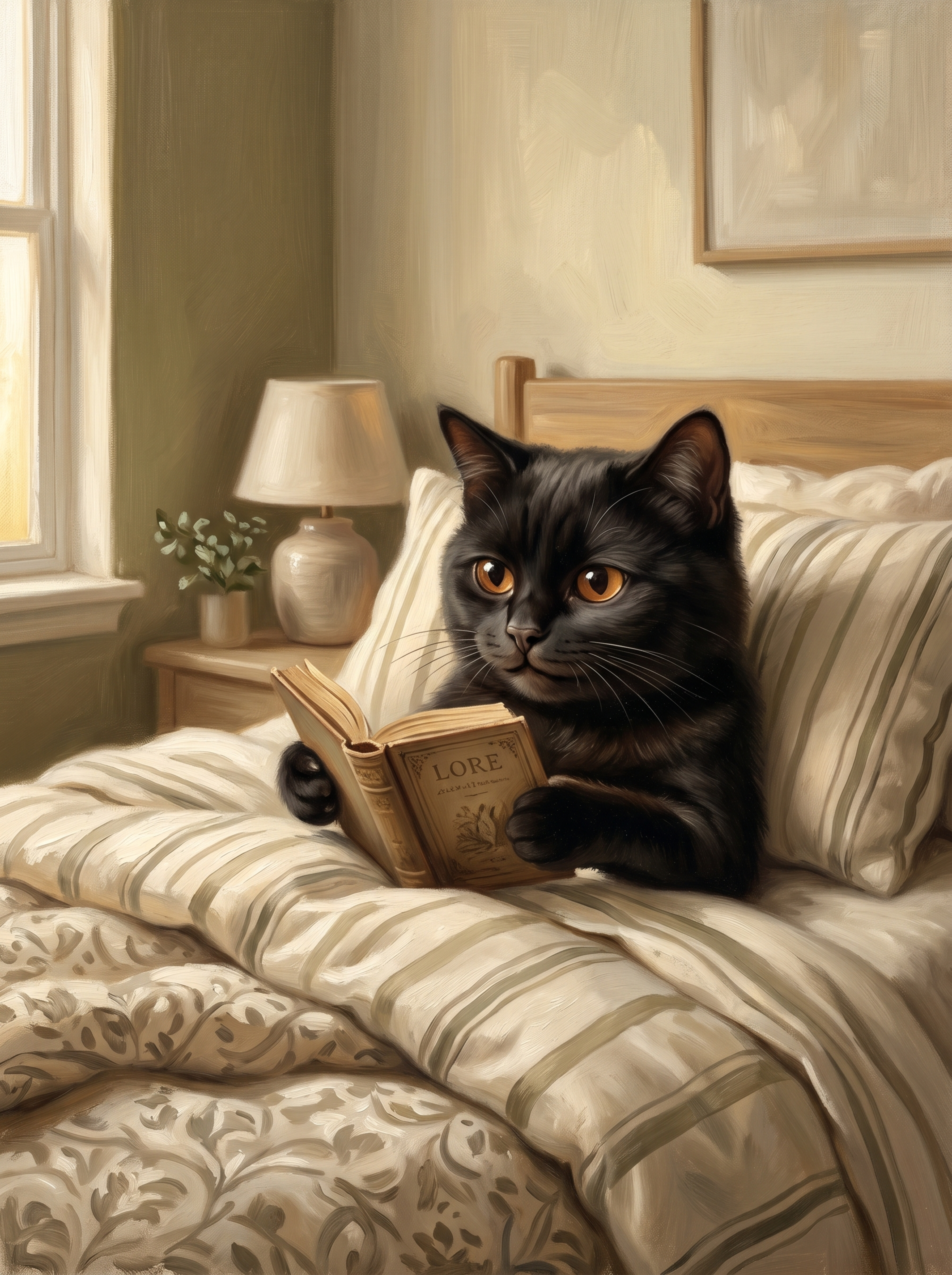 Читающий кот