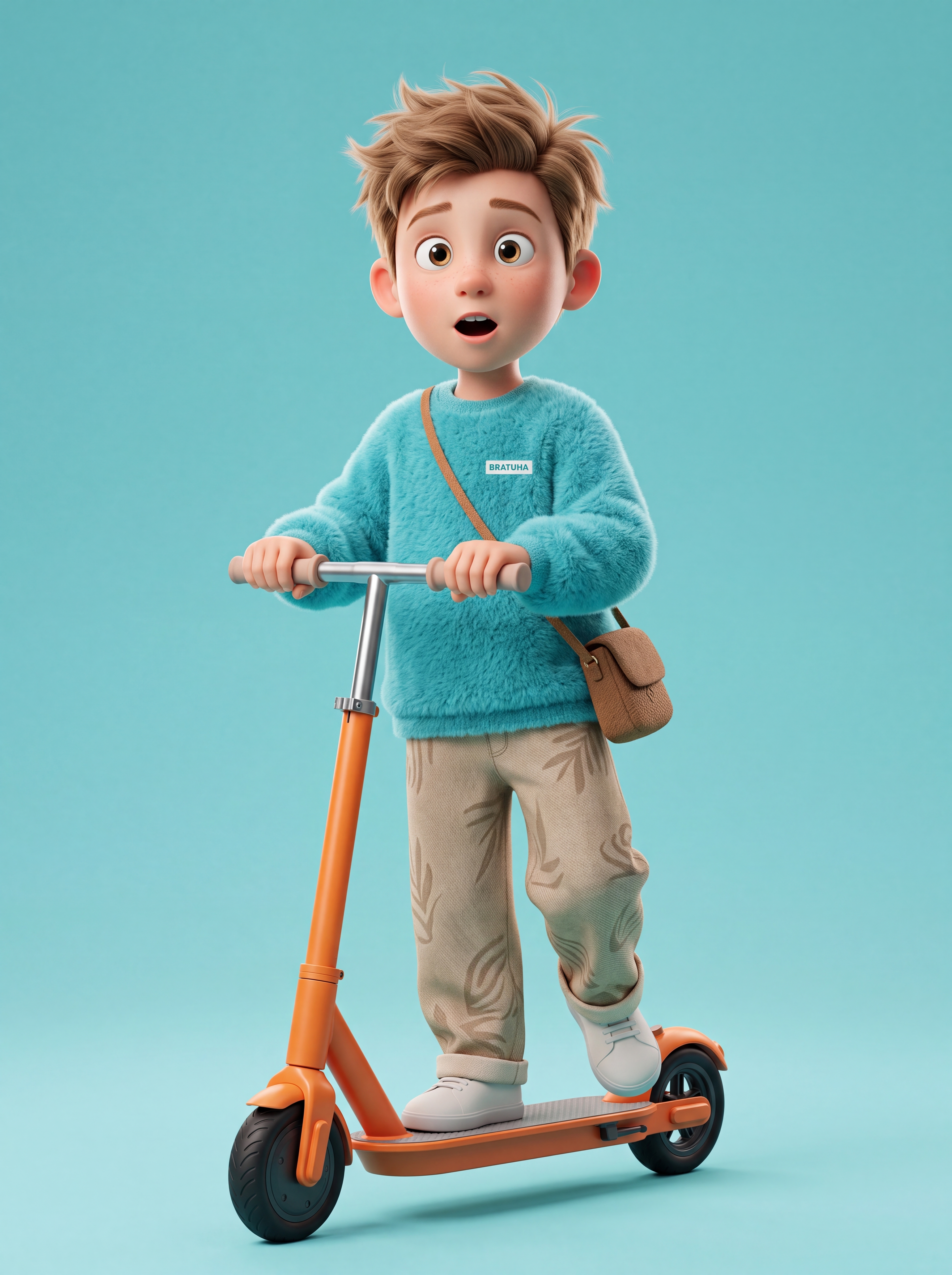 Детский персонаж в 3D-стиле Pixar