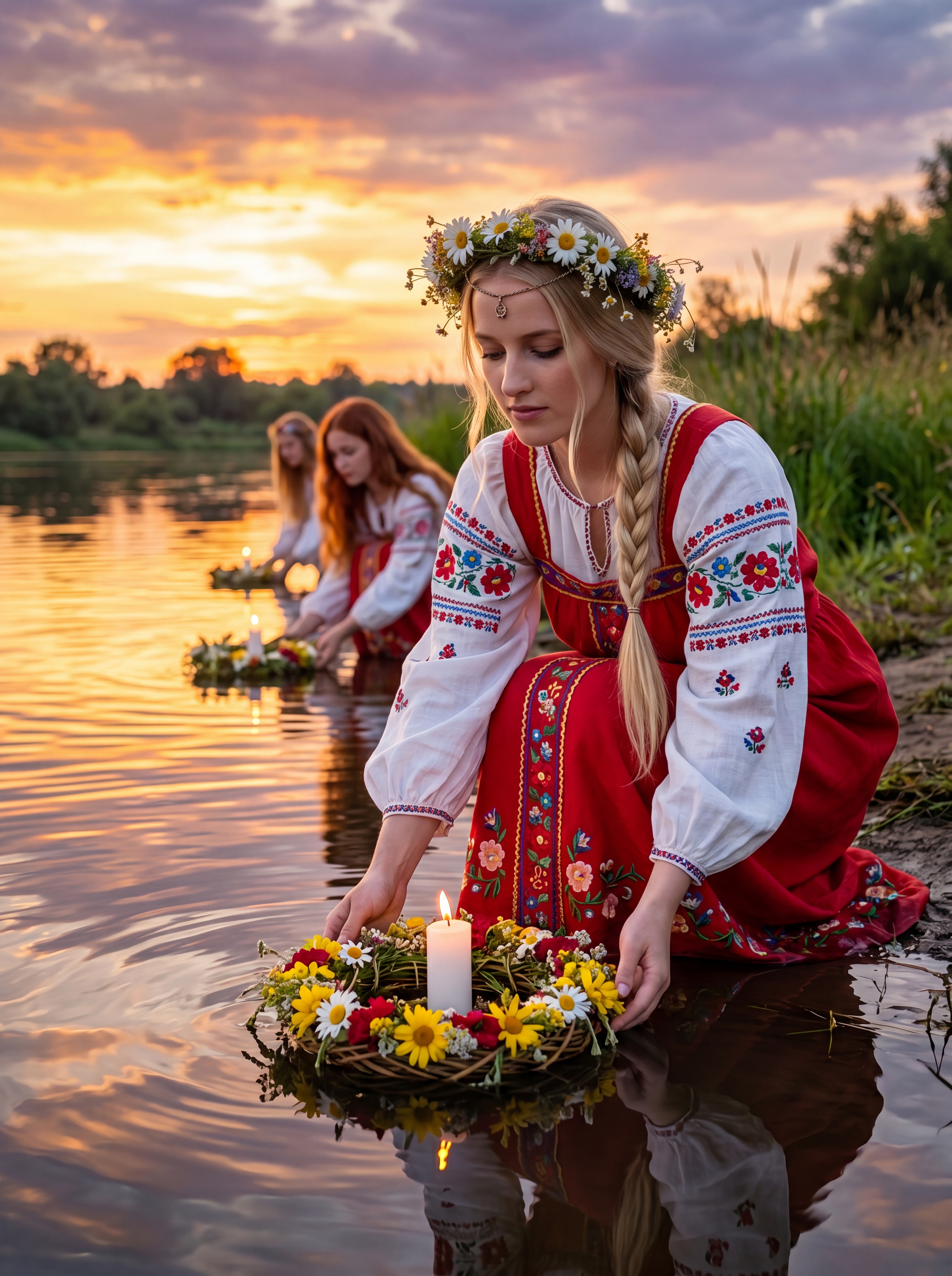 Фото девушки с венком
