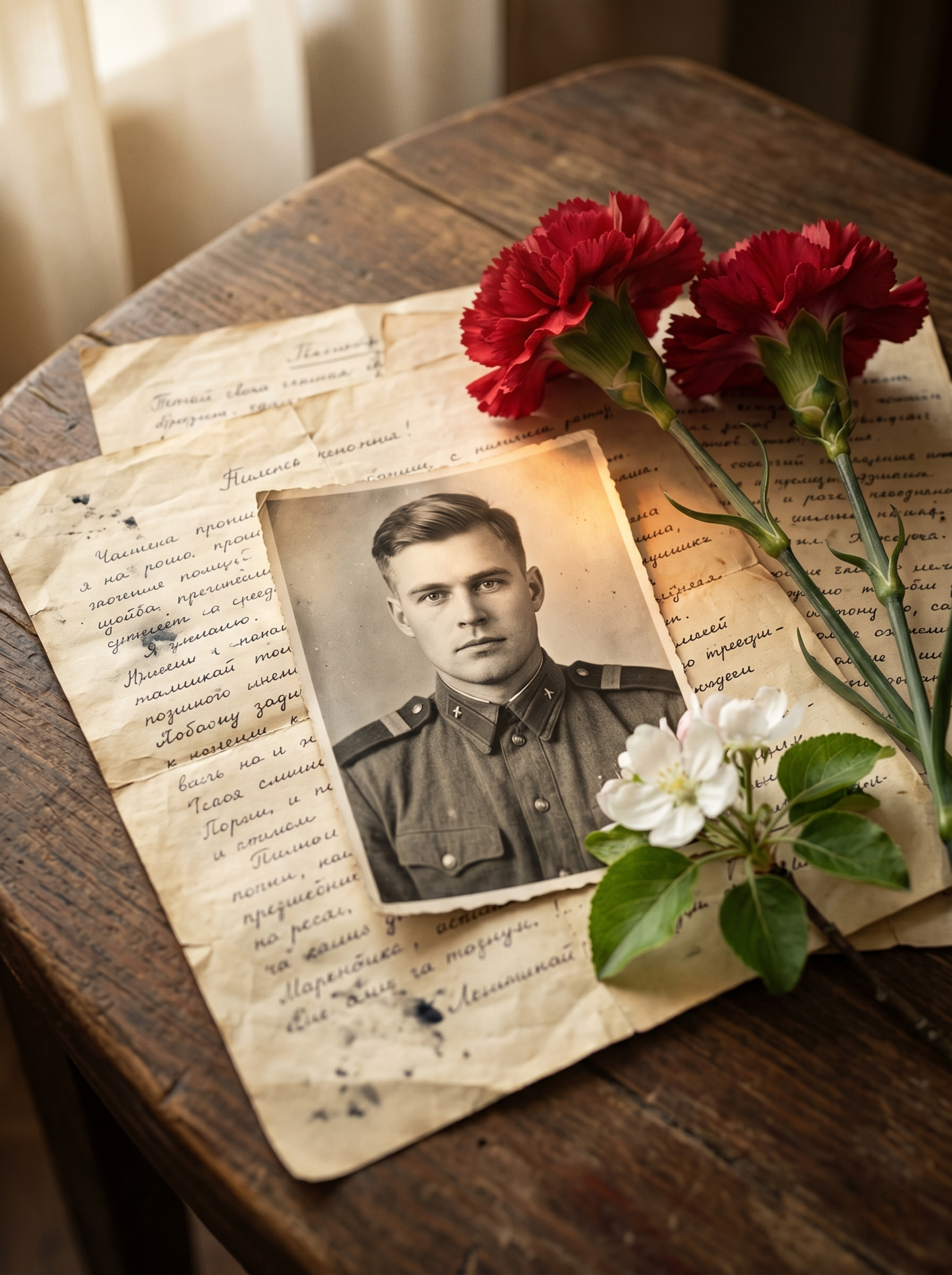 Старая фотография на столе