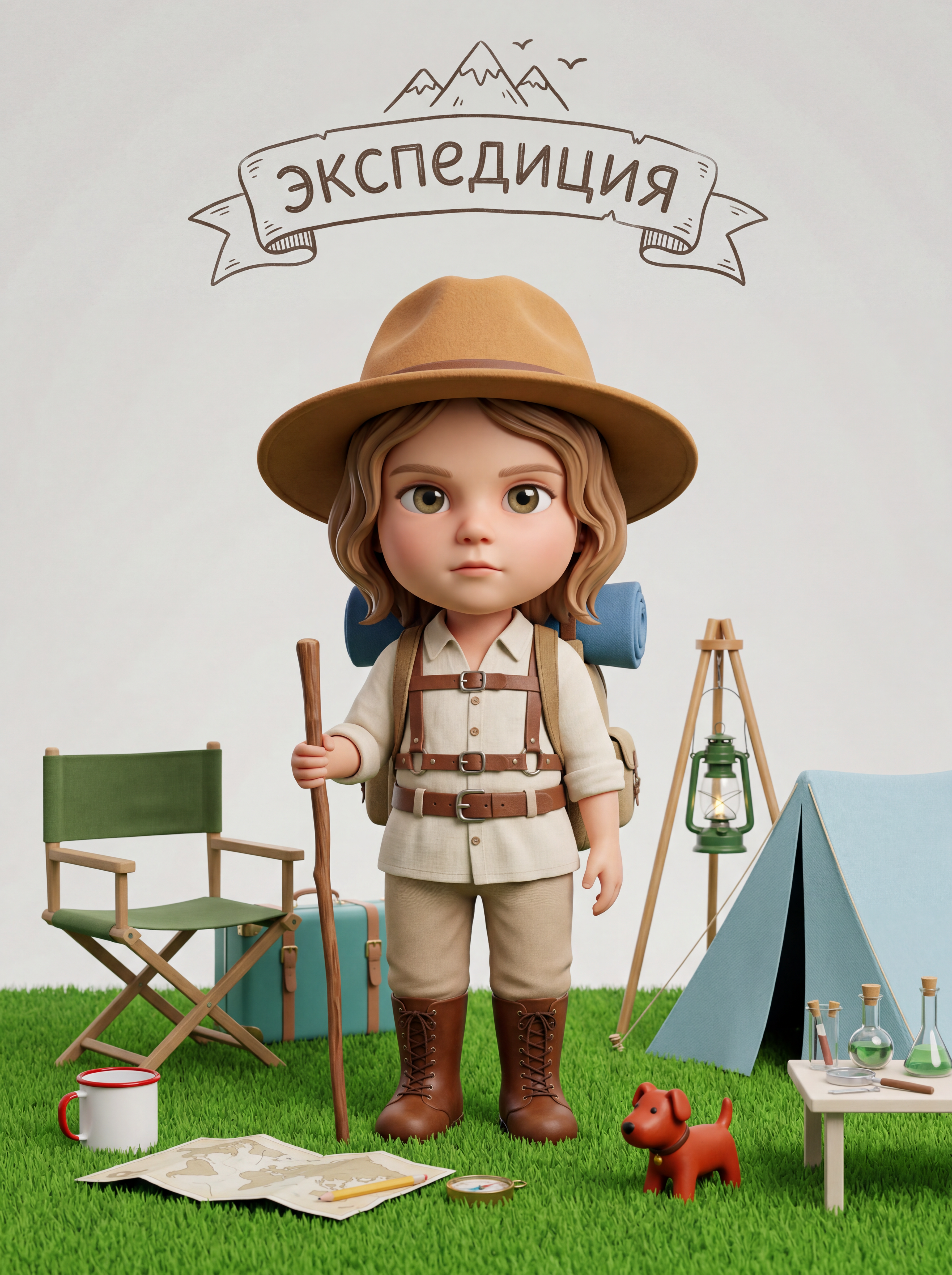 3D-рендер в стиле чиби