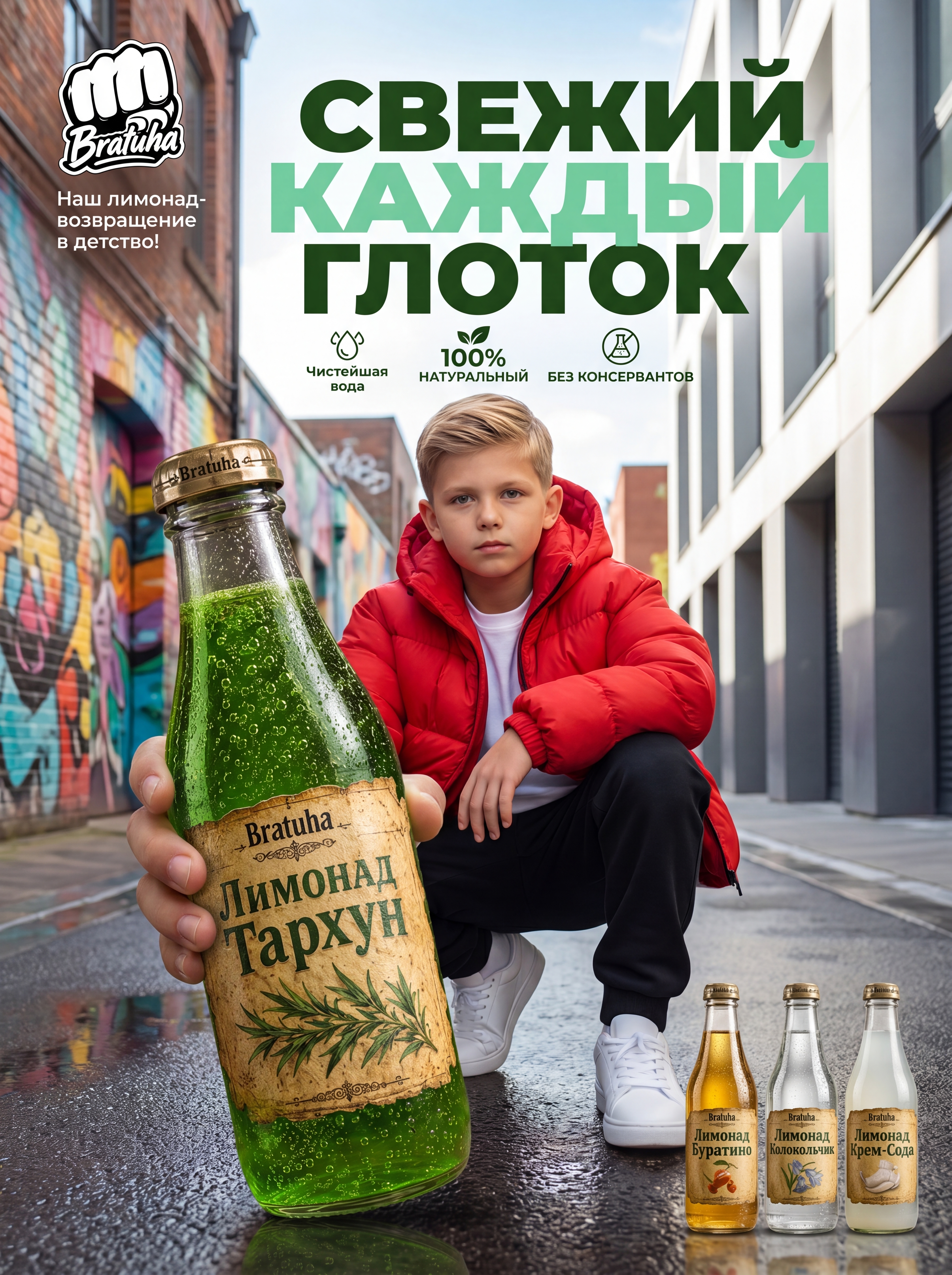 Рекламный постер лимонада