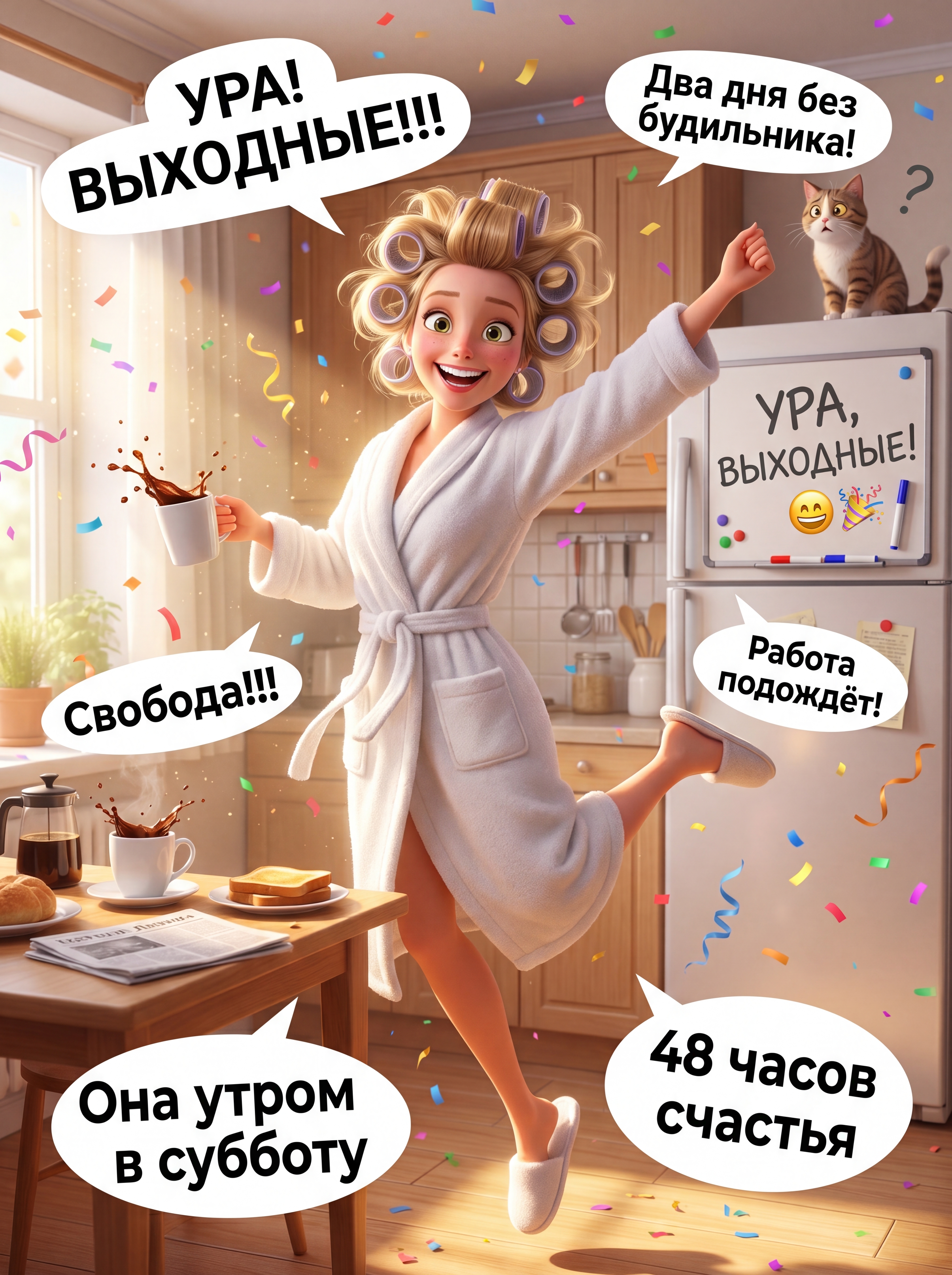 Юмористический постер в стиле 3D анимации
