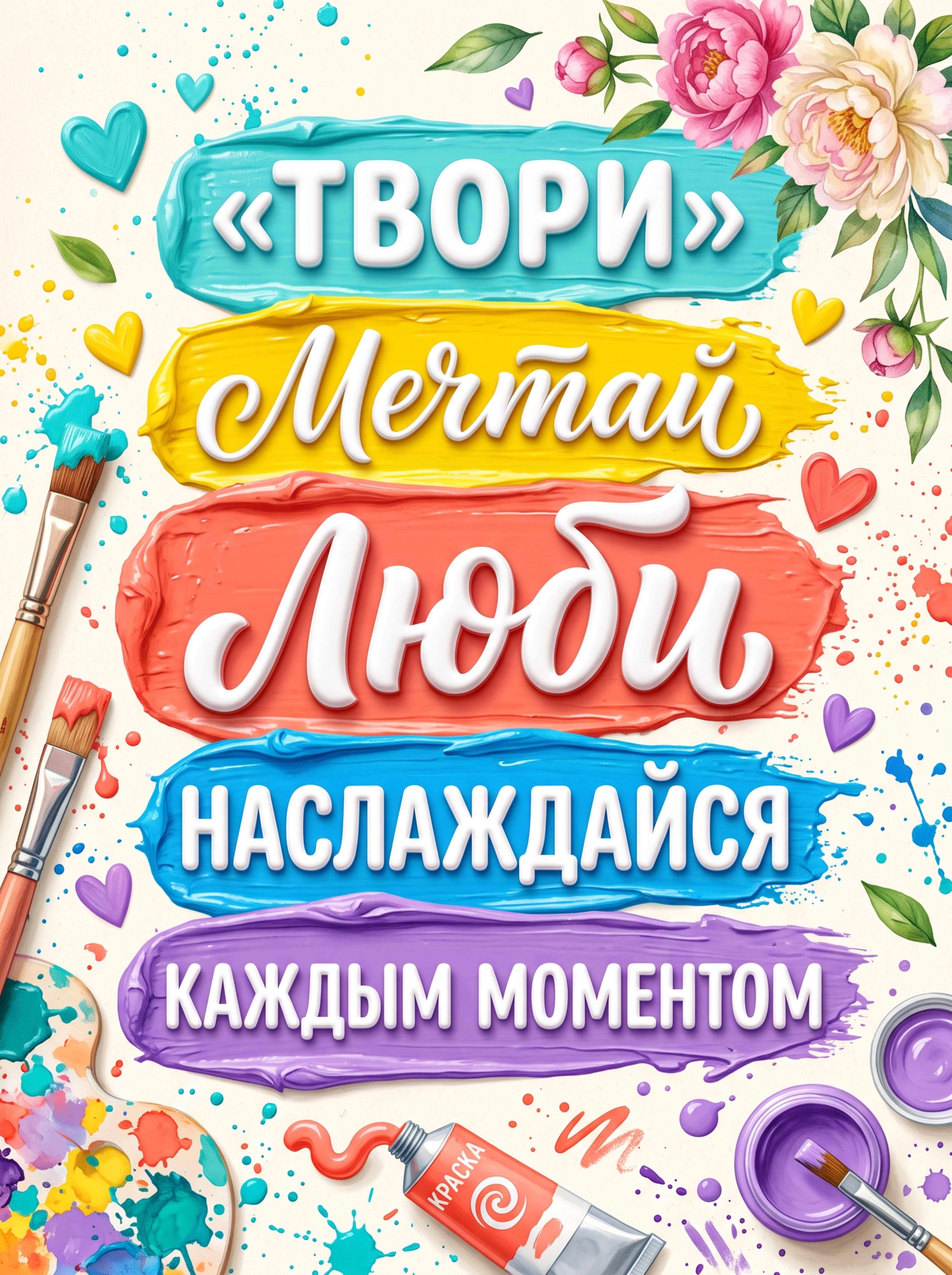 Цветная мотивационная инфографика