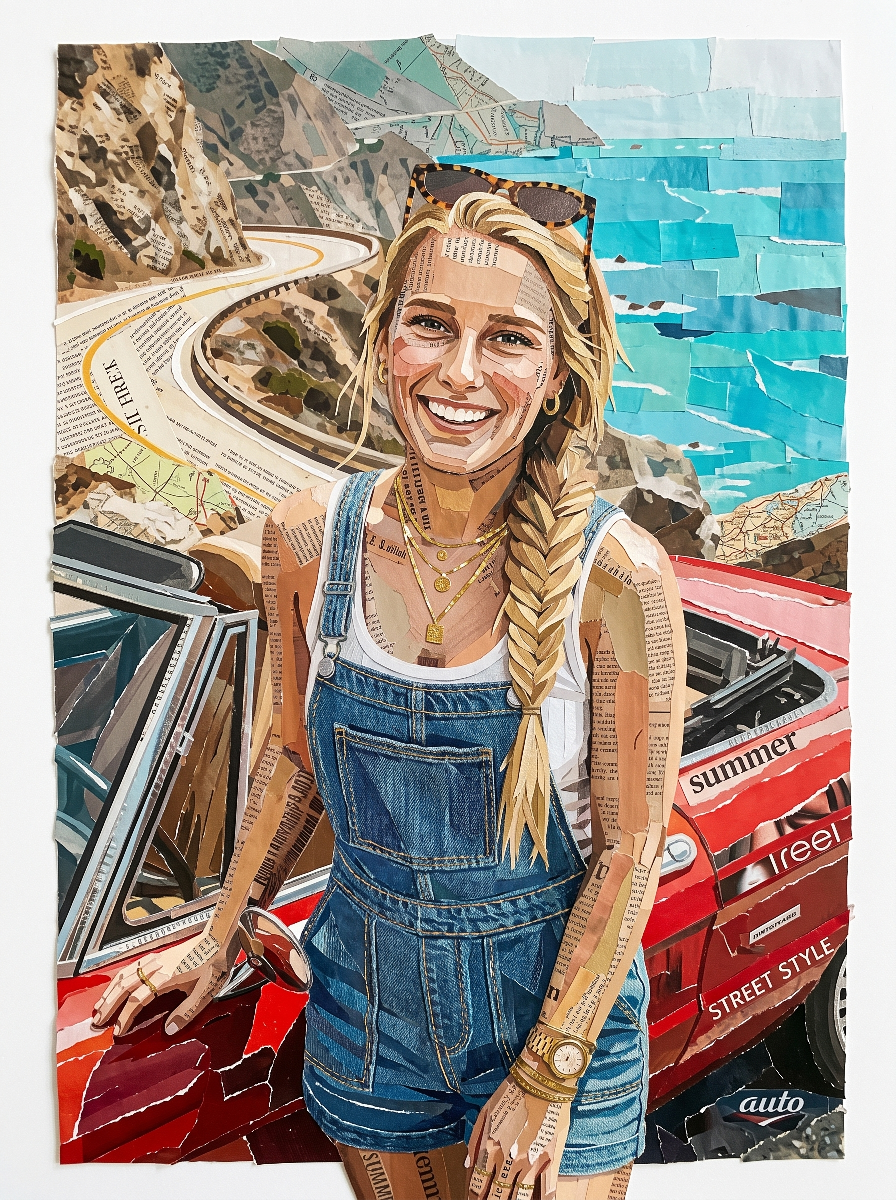 Преобразование фото в mixed media (газетно-журнальная фактура)