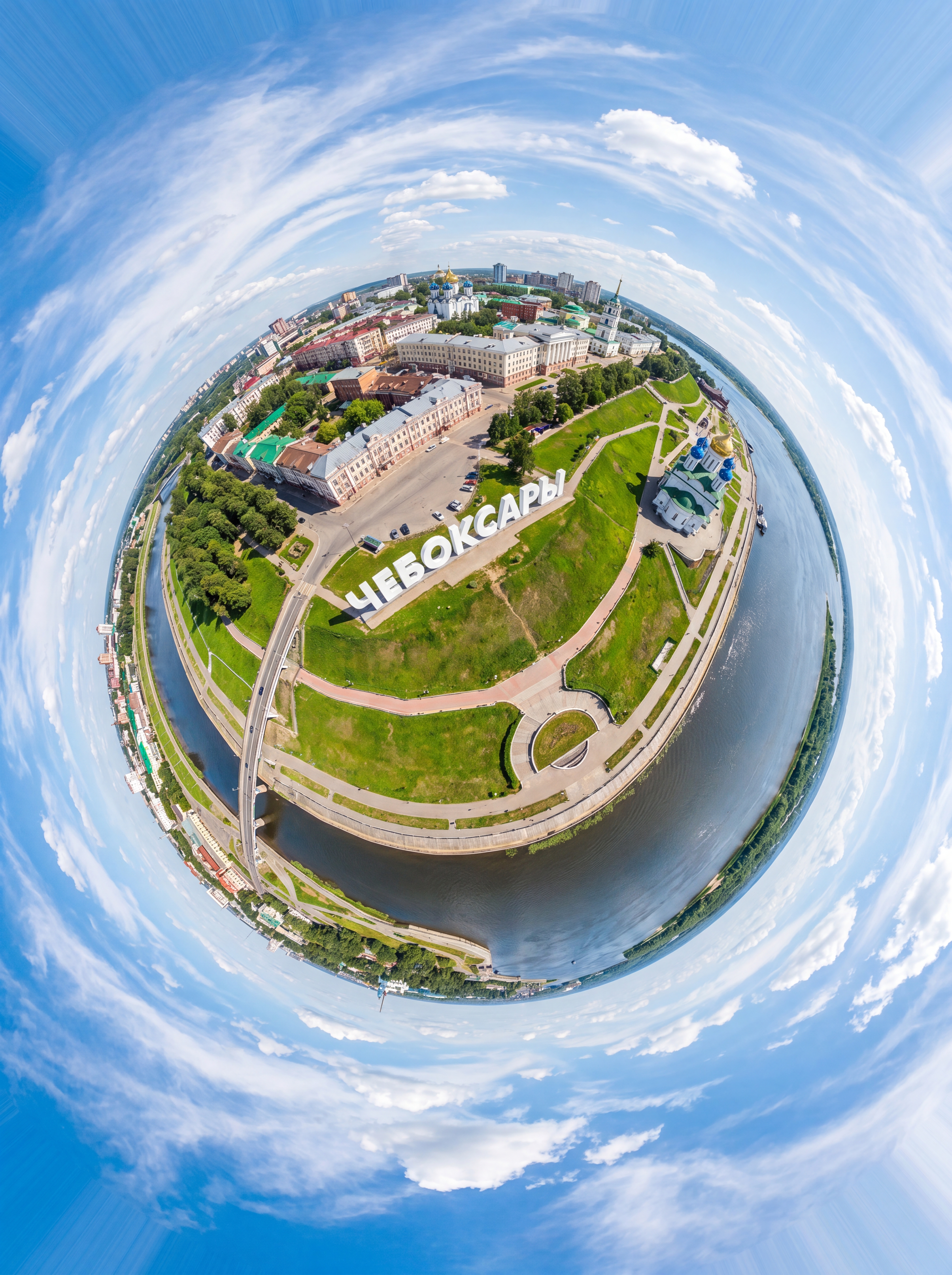 Постер планета-город