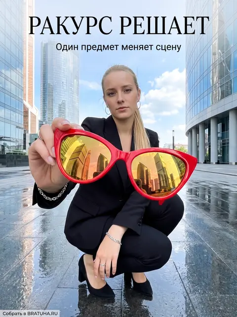 Рекламный постер с типографикой
