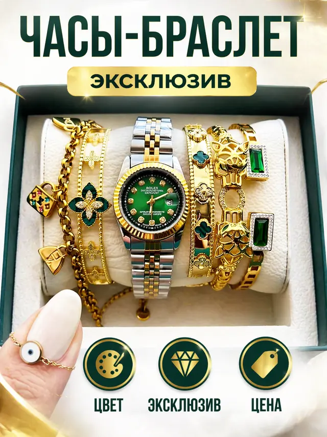 Карточка с часами для маркетплейса