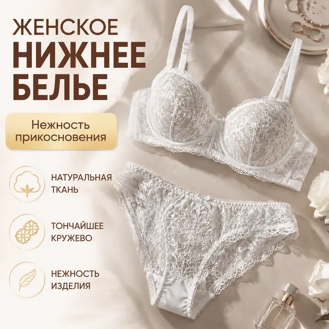 Карточка товара для маркетплейсов / Нижнее женское белье