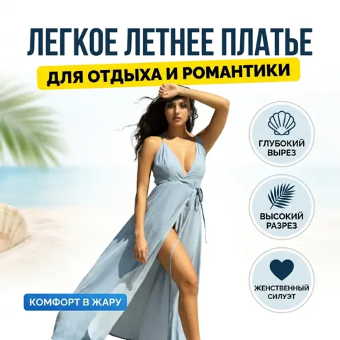 Карточка для платья на модели