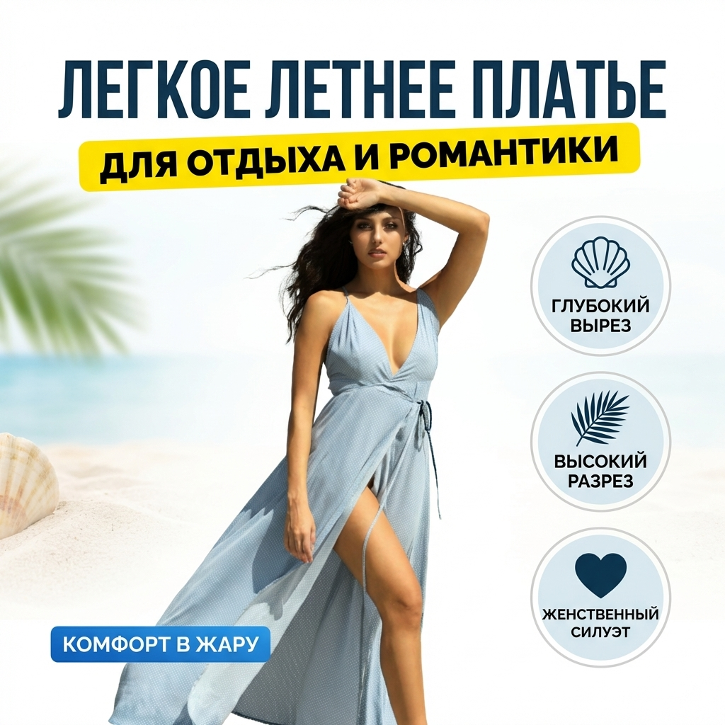 Карточка для платья на модели