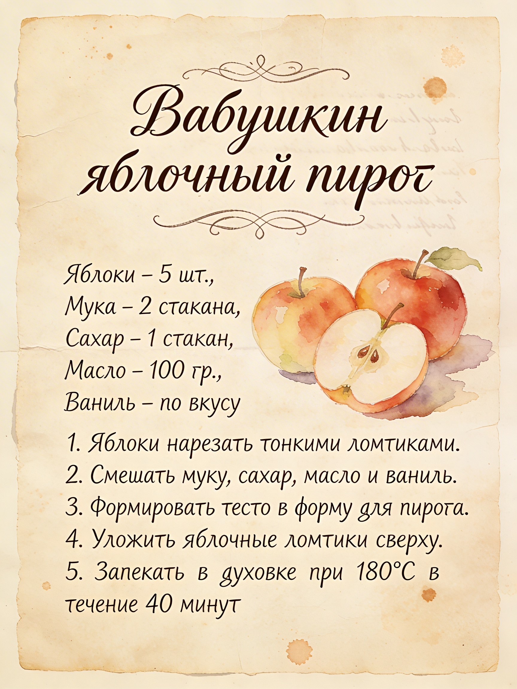 Архивный рецепт