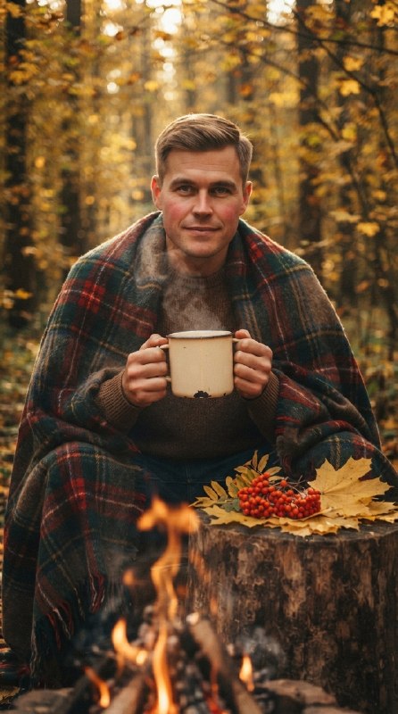 Осенний уют у костра