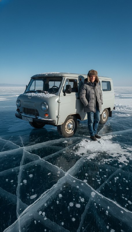 Мужчина и Буханка на Байкале
