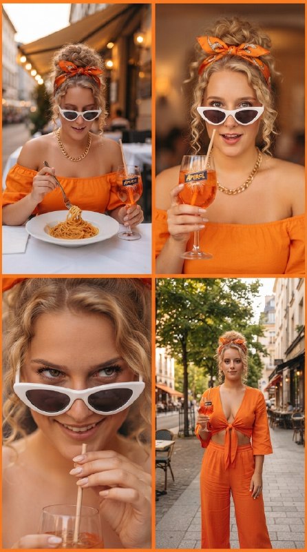 Летний коллаж с Апероль Шприц