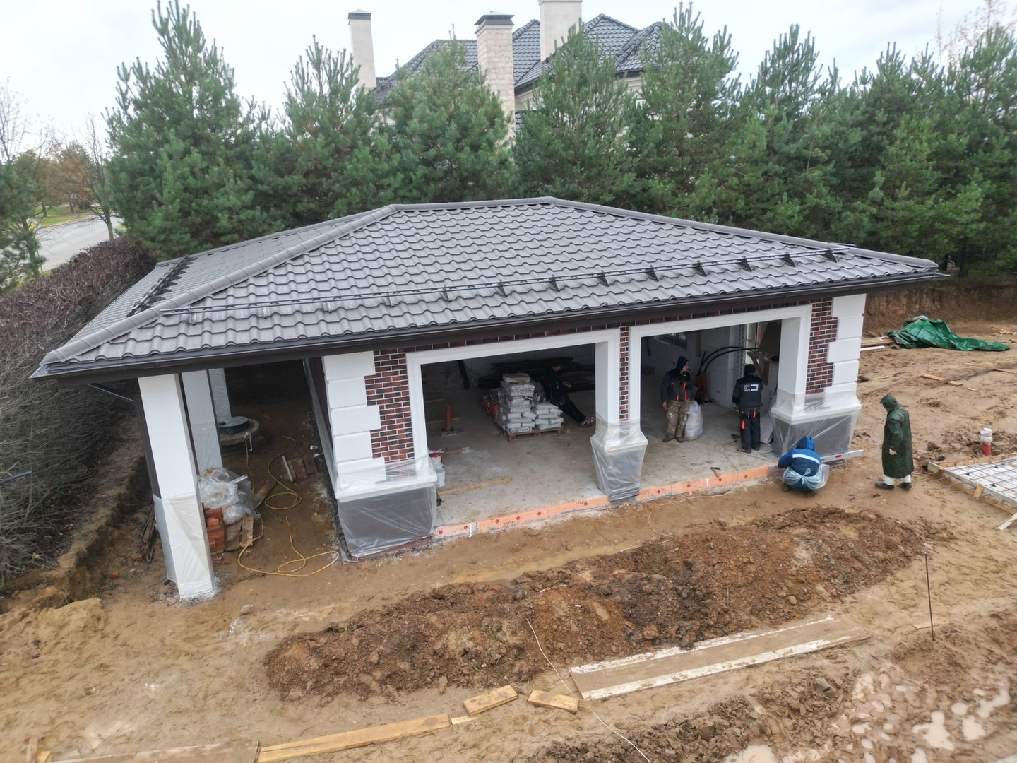 Обложка проекта "Ренессанс Парк" из газобетонных блоков, площадью 90 м²