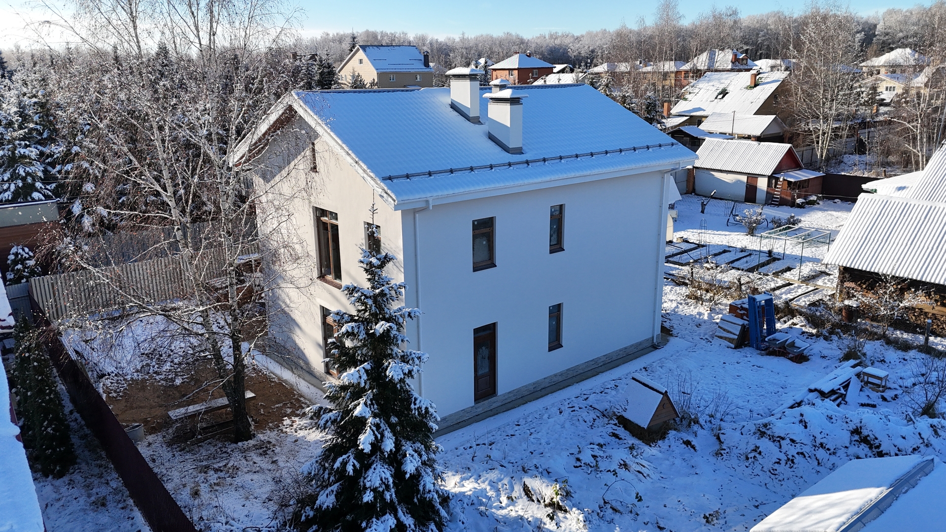 Проект дома Ватутинки Обложка проекта "Ватутинки" из керамических блоков, площадью 189 м²