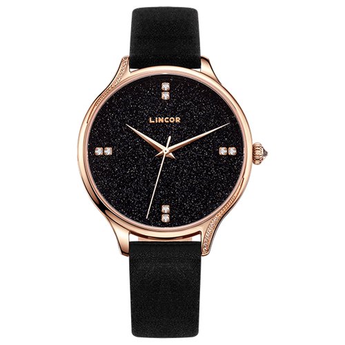 Купить Наручные часы LINCOR, золотой, черный
Звездное небо на твоей руке. Сияющий цифер...