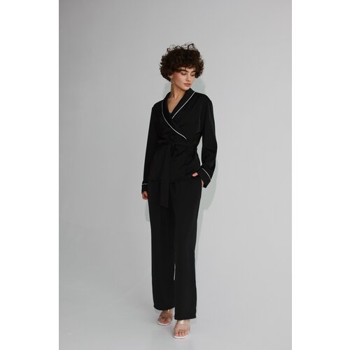 Купить Пижама , размер M, черный
Пижамный костюм премиум качества. женская пижама с руб...