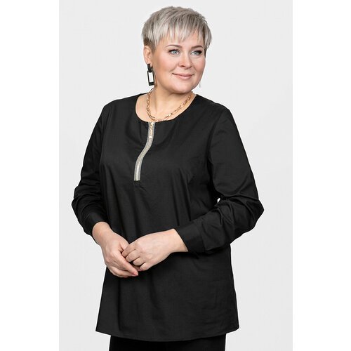 Купить Блуза SVESTA, размер 52, черный
Практичная женская блуза выполнена из тонкого хл...