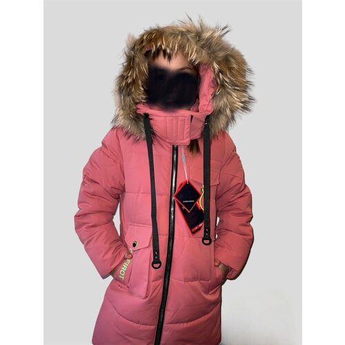 Купить Парка, размер 140, розовый
<br>Детская куртка теплая и функциональная. Куртка зи...
