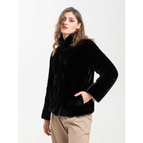 Купить Куртка, размер 38, черный
Куртка чебурашка эко шуба тедди женская укороченная зи...