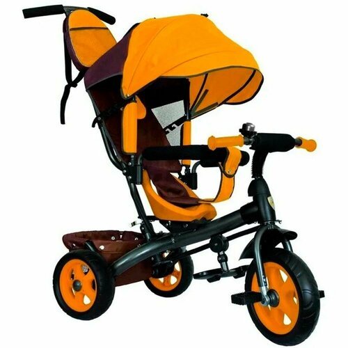 Купить Велосипед 3-х VIVAT-2 с крышей Коричнево желтый.
Функционал: детское транспортно...