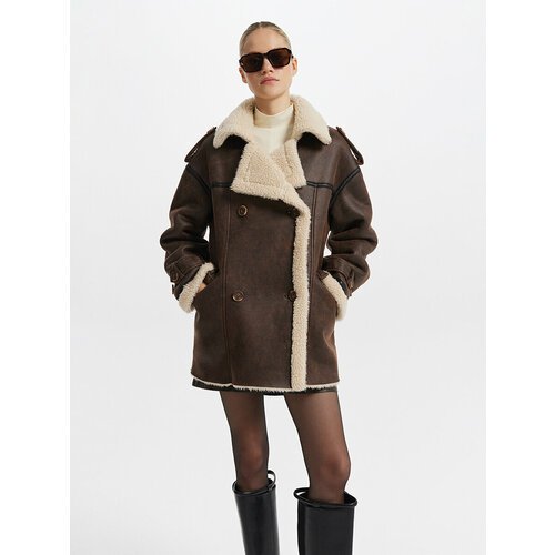 Купить Пальто LOVE REPUBLIC, размер 40, коричневый
Двубортное женское пальто Love Repub...