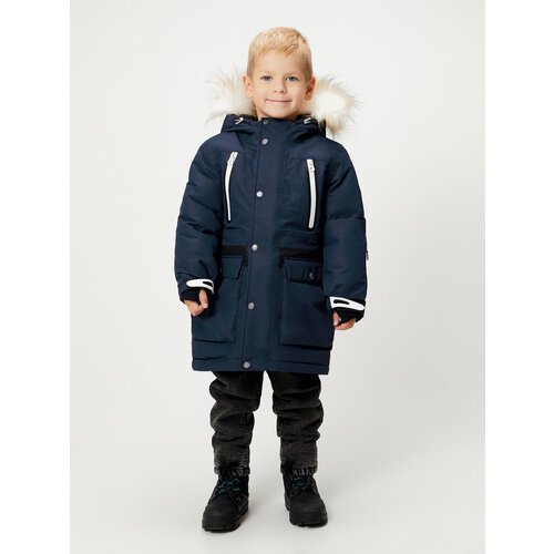 Купить Парка Acoola, размер 98, синий
Утеплённое пальто с капюшоном для мальчика. Ткань...