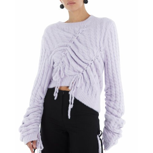 Купить Свитер Sorelle, размер XS-S, лиловый, фиолетовый
Трикотажный свитер с косами, де...