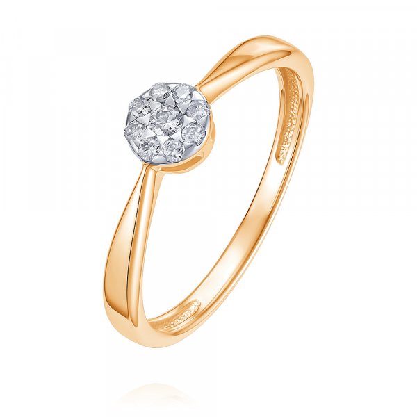 Купить Кольцо
Классическое кольцо из красного золота 585 пробы с бриллиантами Артикул 1...