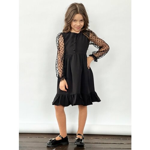 Купить Платье Бушон, размер 116-122, черный
Платье для девочки нарядное бушон ST52, цве...
