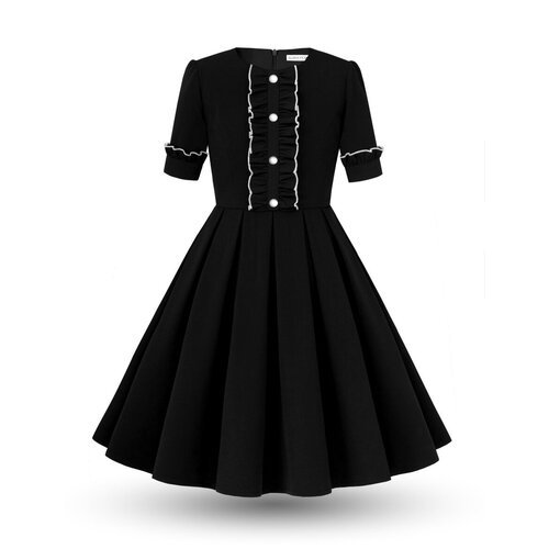 Купить Школьное платье Alisia Fiori, размер 134-140, черный, белый
Идеально соответству...