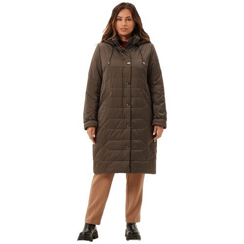 Купить Пуховик Maritta, размер 46 (56RU), коричневый
Классическое пальто овального силу...