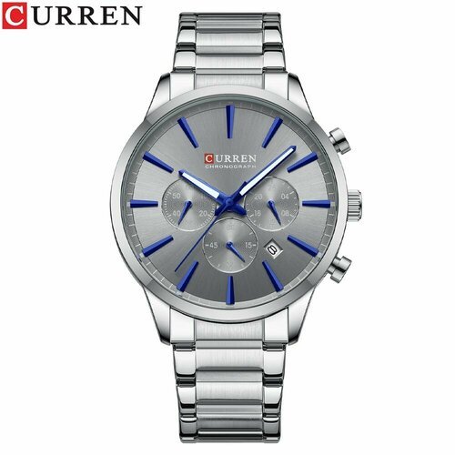 Купить Наручные часы CURREN, синий
<ul><li>Мужские наручные часы-хронограф на металличе...