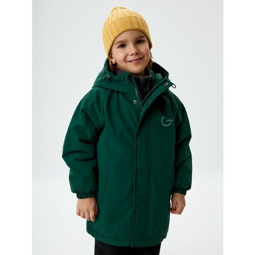 Купить Куртка Sela, размер 110, зеленый
Демисезонная куртка с принтами для мальчиков, в...