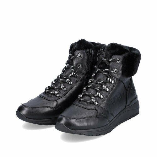 Купить Ботинки Remonte, размер 36, черный
Ботинки женские черные кожаные. На шнурках и...